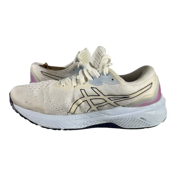 ASICS GT-1000 11 White Purple Women’s Size 8 Running Shoes 1012B197 FlyteFoam - Picture 6 of 8